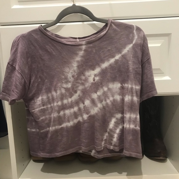 American Eagle Outfitters Tops - AE cropped tie dye tee